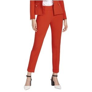 NEW YORK & COMPANY Red Cuffed Ankle Pants